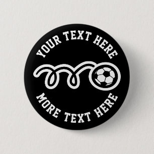 Badge Rond 5 Cm Fête d'anniversaire de football pour enfants pour 