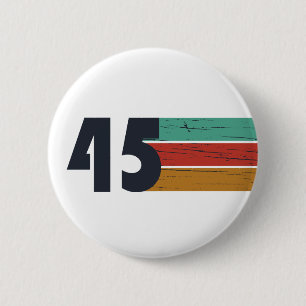 Badge Rond 5 Cm Fête d'anniversaire de naissance en 1945