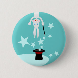Badge Rond 5 Cm Fête d'anniversaire d'enfant de magicien