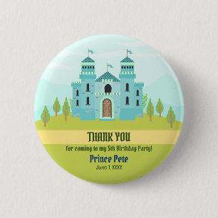 Badge Rond 5 Cm Fête d'anniversaire du prince royal garçon