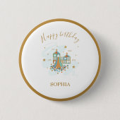 Badge Rond 5 Cm Fête d'aventure en terrain de jeu (Devant)