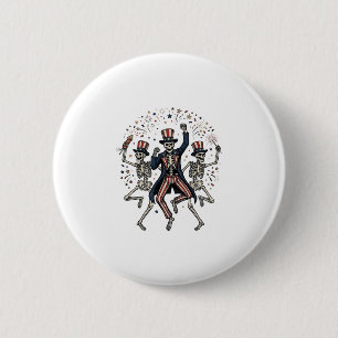 Badge Rond 5 Cm Fête de chien patriotique comme c'est 1776 Vintage