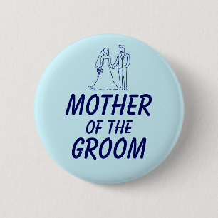 Badge Rond 5 Cm Fête de fiançailles de la mère du marié avant le m
