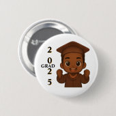 Badge Rond 5 Cm Fête de GRAD 2025 (Devant & derrière)