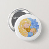 Badge Rond 5 Cm Fête de la mère et de l'enfant | Bouton d'épingle (Devant & derrière)