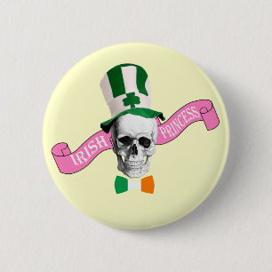 Badge Rond 5 Cm Fête de la princesse irlandaise St Patrick