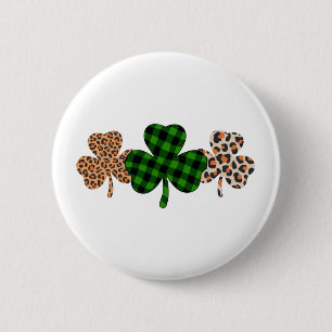 Badge Rond 5 Cm Fête de la Saint-Patrick Chanceux Irlandais Vert C