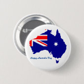Badge Rond 5 Cm Fête de l'Australie (Devant & derrière)