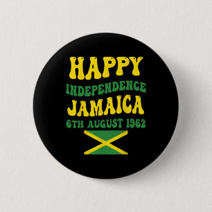 Badge Rond 5 Cm Fête de l'Indépendance Fier drapeau jamaïcain 6 ao