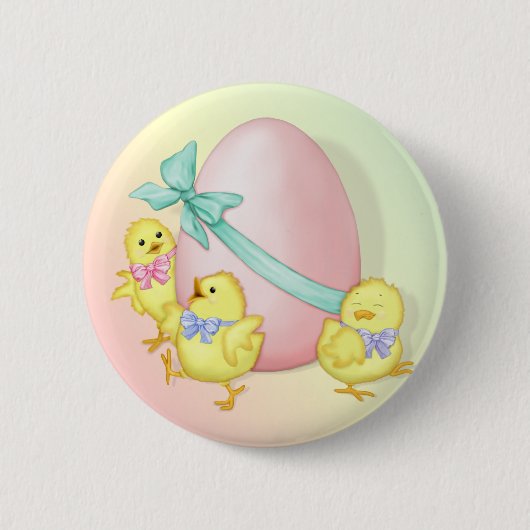 Badge Rond 5 Cm Fête de Pâques (Devant)