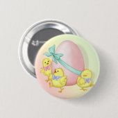 Badge Rond 5 Cm Fête de Pâques (Devant & derrière)