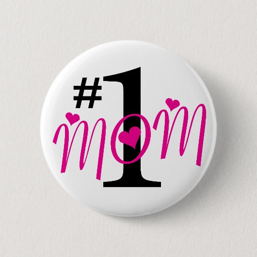 Badge Rond 5 Cm Fête des Mères (Devant)