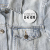 Badge Rond 5 Cm Fête des mères de la meilleure maman du monde | Bo (En situation)