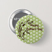 Badge Rond 5 Cm Fête des pères heureuse (Devant & derrière)