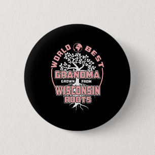 Badge Rond 5 Cm Fête des pères   Meilleure grand-mère au monde