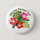 Badge Rond 5 Cm Fête d'Hawaii (Devant)