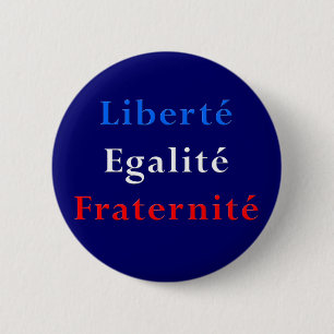 Badge Rond 5 Cm Fête du Thème Français - Bouton révolutionnaire