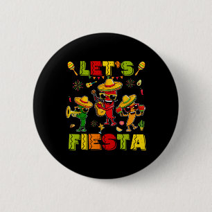Badge Rond 5 Cm Fête Fête Fête Fête Mexicaine Faisons Fête Fête Ci