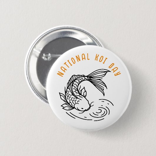 Badge Rond 5 Cm Fête nationale de Koi (Devant & derrière)