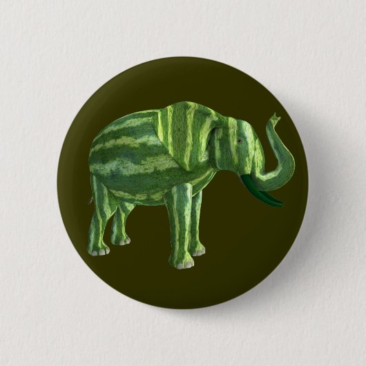 Badge Rond 5 Cm Fête nationale de la pastèque Eléphant (Devant)