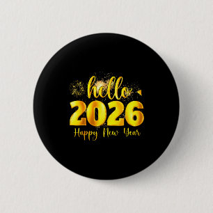 Badge Rond 5 Cm Fêter la nouvelle année Bonne année 2026 Party