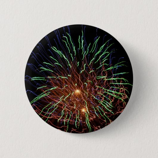 Badge Rond 5 Cm feu d'artifice (Devant)