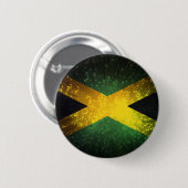 Badge Rond 5 Cm Feu d'artifice de drapeau de la Jamaïque (Devant & derrière)