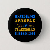 Badge Rond 5 Cm Feu d'artifice Pyrotechnicien Firecracker Cadeau (Devant)