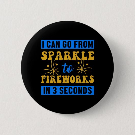 Badge Rond 5 Cm Feu d'artifice Pyrotechnicien Firecracker Cadeau (Devant)