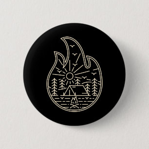 Badge Rond 5 Cm Feu de camp 2