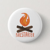 Badge Rond 5 Cm Feu de feu de camp (Devant)