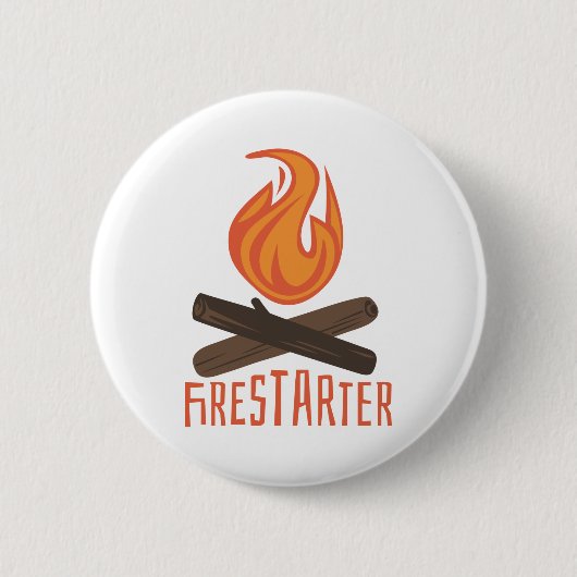 Badge Rond 5 Cm Feu de feu de camp (Devant)