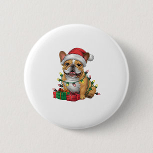 Badge Rond 5 Cm Feu de Noël Feu de Noël Feu de Noël