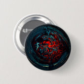 Badge Rond 5 Cm Feu rouge d'enfer océanique (Devant & derrière)