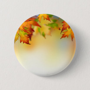 Badge Rond 5 Cm Feuille changeant