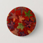 Badge Rond 5 Cm Feuille d'arbre d'automne de feuille d'automne (Devant)