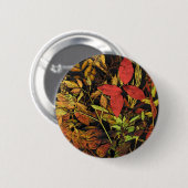Badge Rond 5 Cm Feuille d'automne (Devant & derrière)