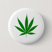 Badge Rond 5 Cm Feuille de pot (Devant)