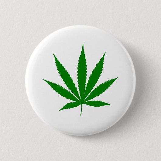 Badge Rond 5 Cm Feuille de pot (Devant)