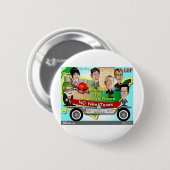 Badge Rond 5 Cm Feuille de route pour l'Amérique (Devant & derrière)