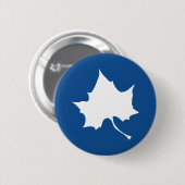 Badge Rond 5 Cm Feuille d'état Indiana (Devant & derrière)