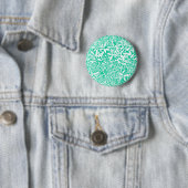 Badge Rond 5 Cm feuille (vert et blanc) (En situation)