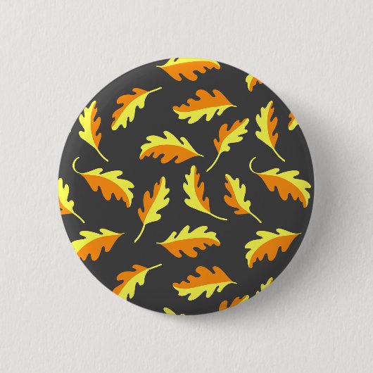 Badge Rond 5 Cm Feuilles d'automne (Devant)
