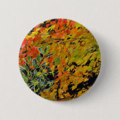 Badge Rond 5 Cm Feuilles d'automne (Devant)