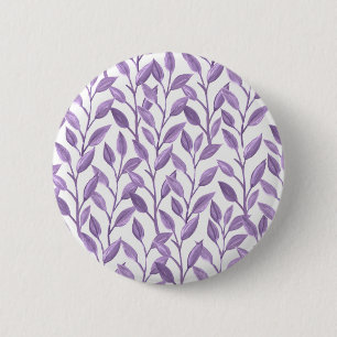 Badge Rond 5 Cm Feuilles de lavande