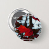 Badge Rond 5 Cm Feuilles de vacances (Devant & derrière)