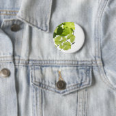 Badge Rond 5 Cm Feuilles verts de vigne (En situation)