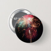 Badge Rond 5 Cm Feux d'artifice (Devant & derrière)