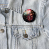 Badge Rond 5 Cm Feux d'artifice (En situation)
