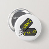 Badge Rond 5 Cm Fiancée 2 d'armée (Devant & derrière)
